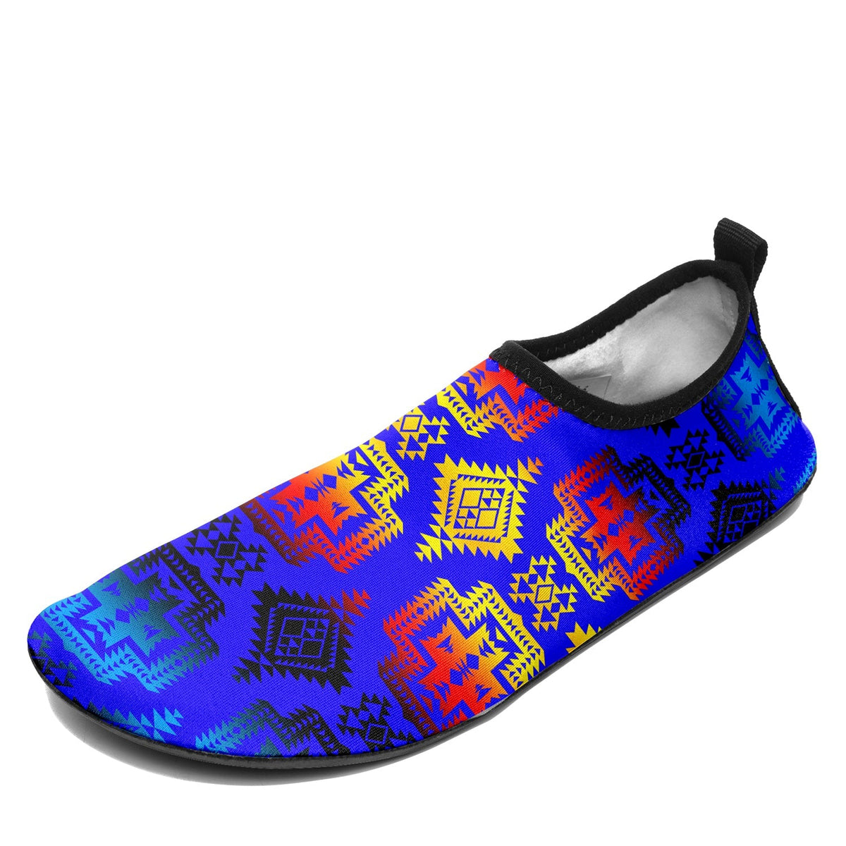 Kids Pretty Blanket Blue Horizon Sockamoccs Slip On Shoes