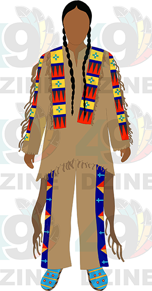 Blackfoot Man in Regalia 2 Transfer (Various Sizes)