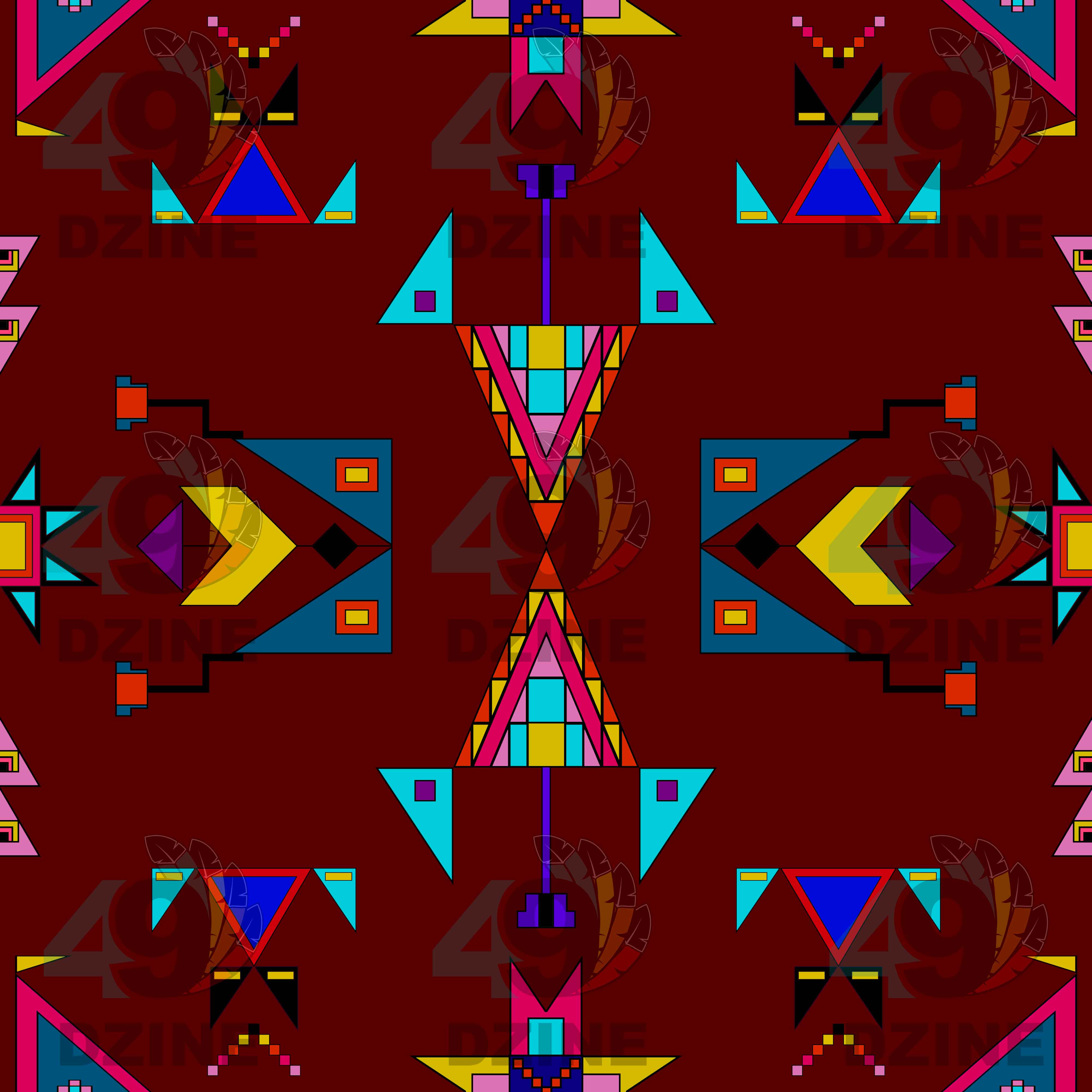 Enemy Territory Maroon Cotton Fabric