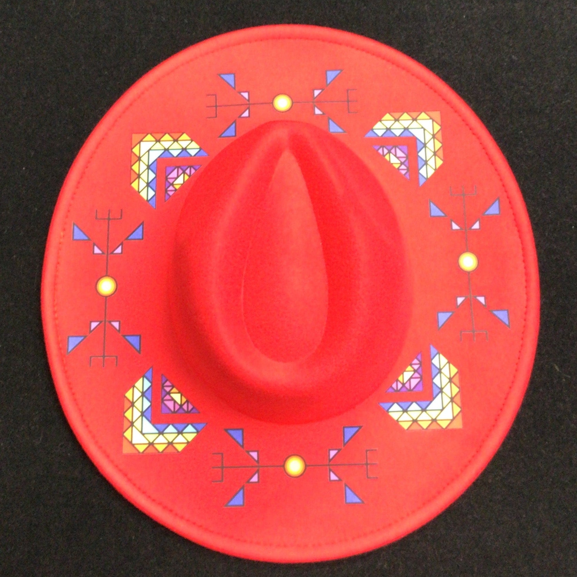 Lightning Stone Red Fedora