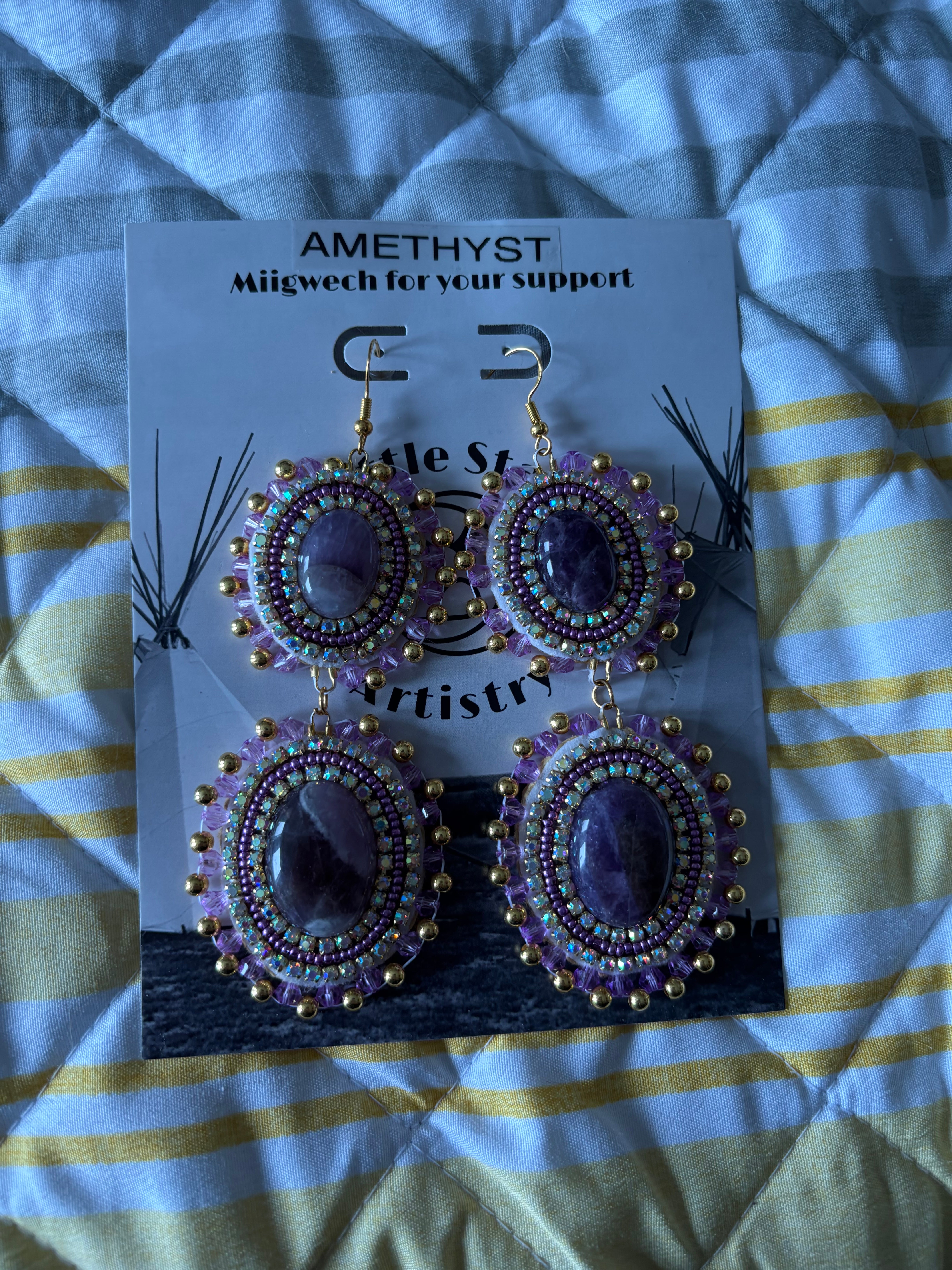 Dorienne Proulx Amethyst Earrings