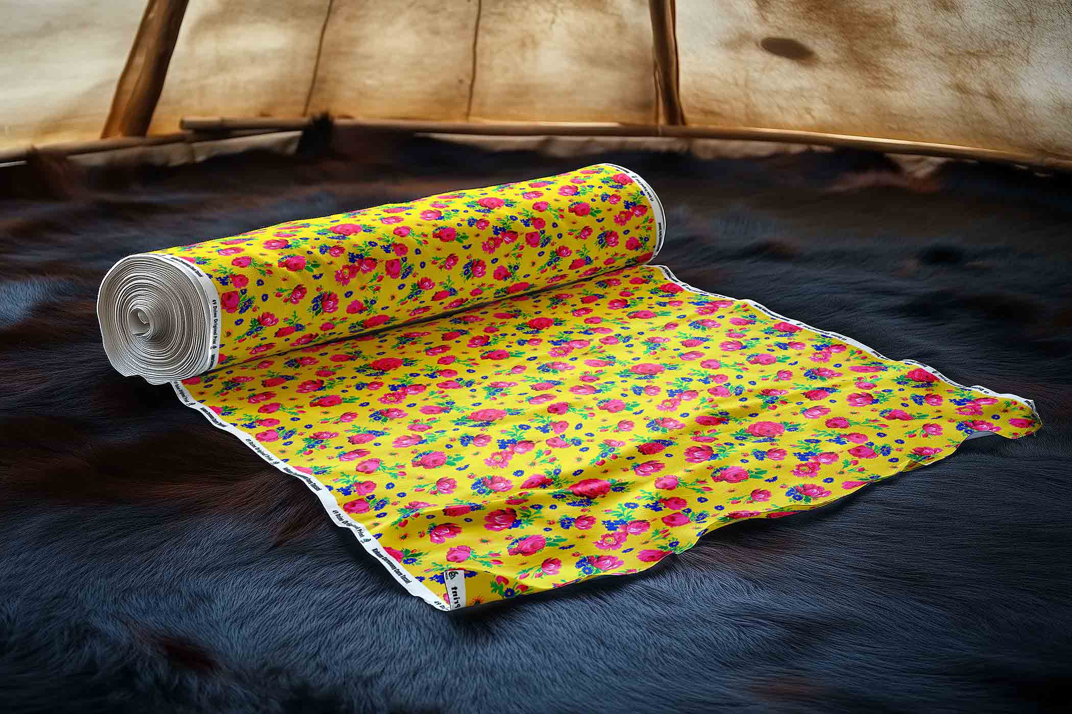 Kokum Ceremony Corn Tassel Cotton Poplin