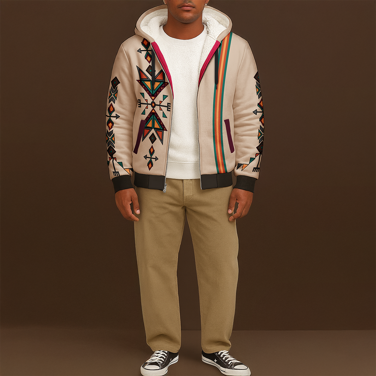 Arrow Dawn Men's Sherpa Hoodie