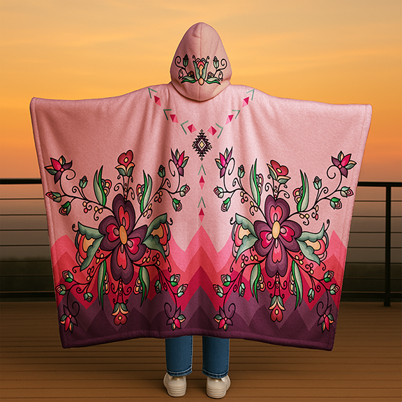 Amber Evening Garland Hooded Blanket