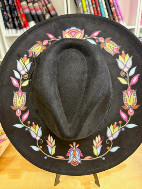 Iron Pipe Petals Black Fedora Fedora Hat