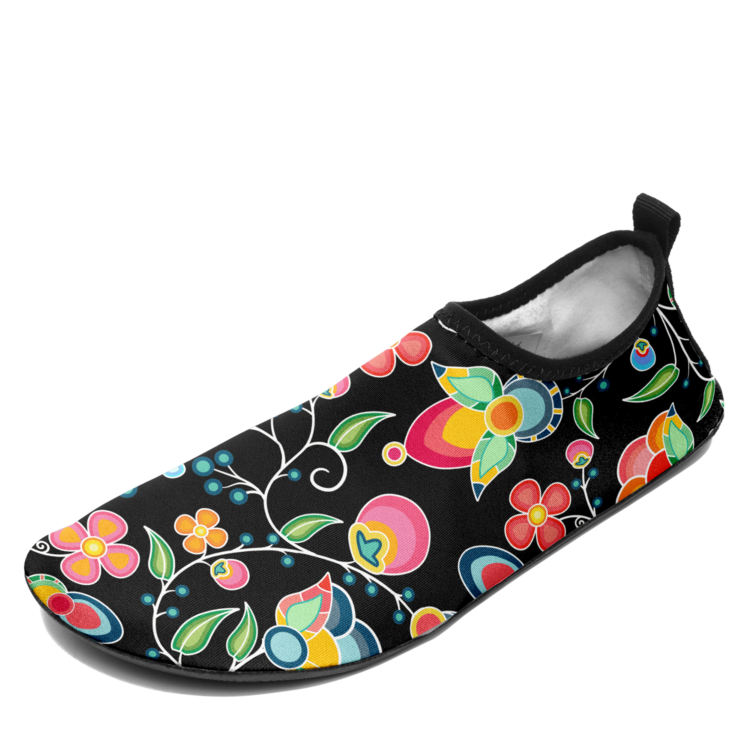 Floral Bounty Black Sockamoccs