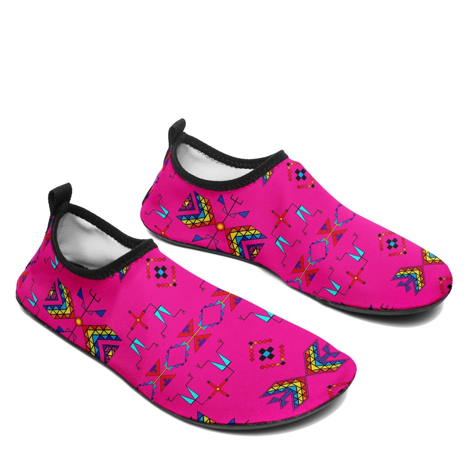 Rainy Chief Rainbow Hot Pink Sockamoccs