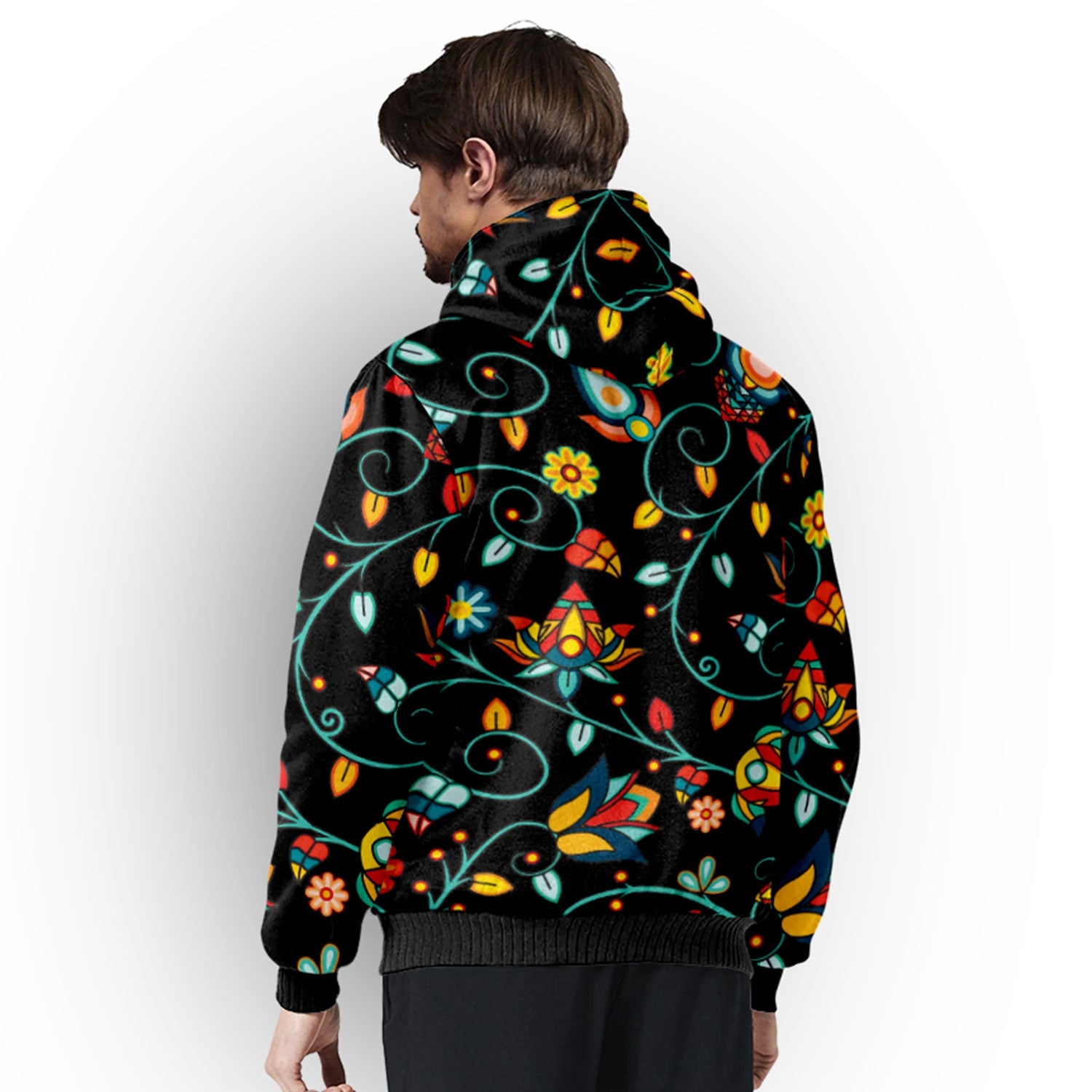 Thorny Path Black Sherpa Hoodie