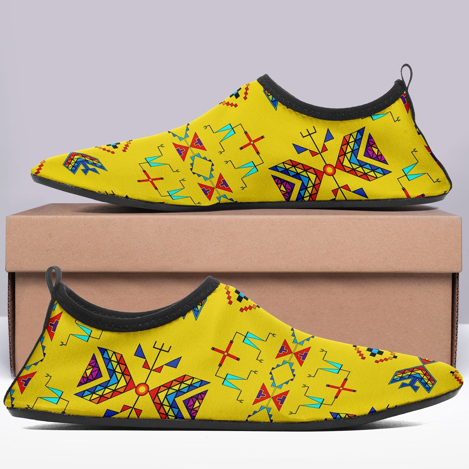 Rainy Chief Rainbow Yellow Sockamoccs