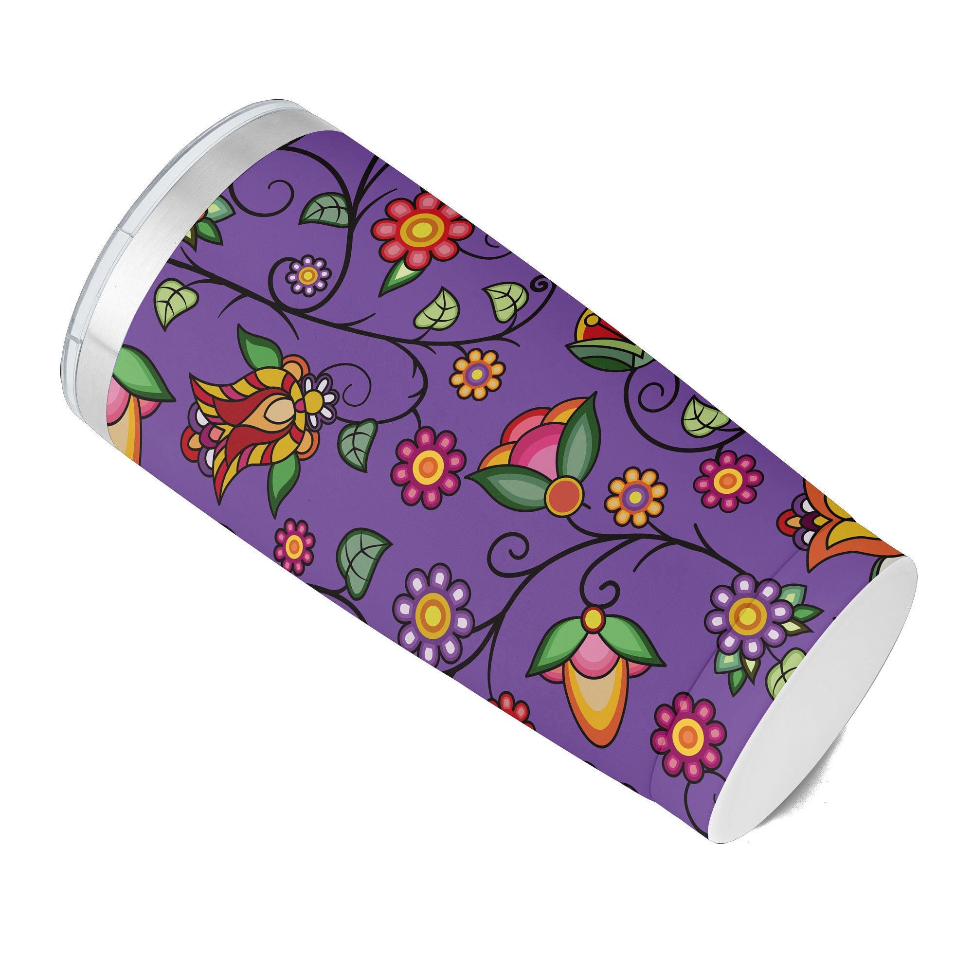 Heartbeat Petals Purple 15OZ Tumbler