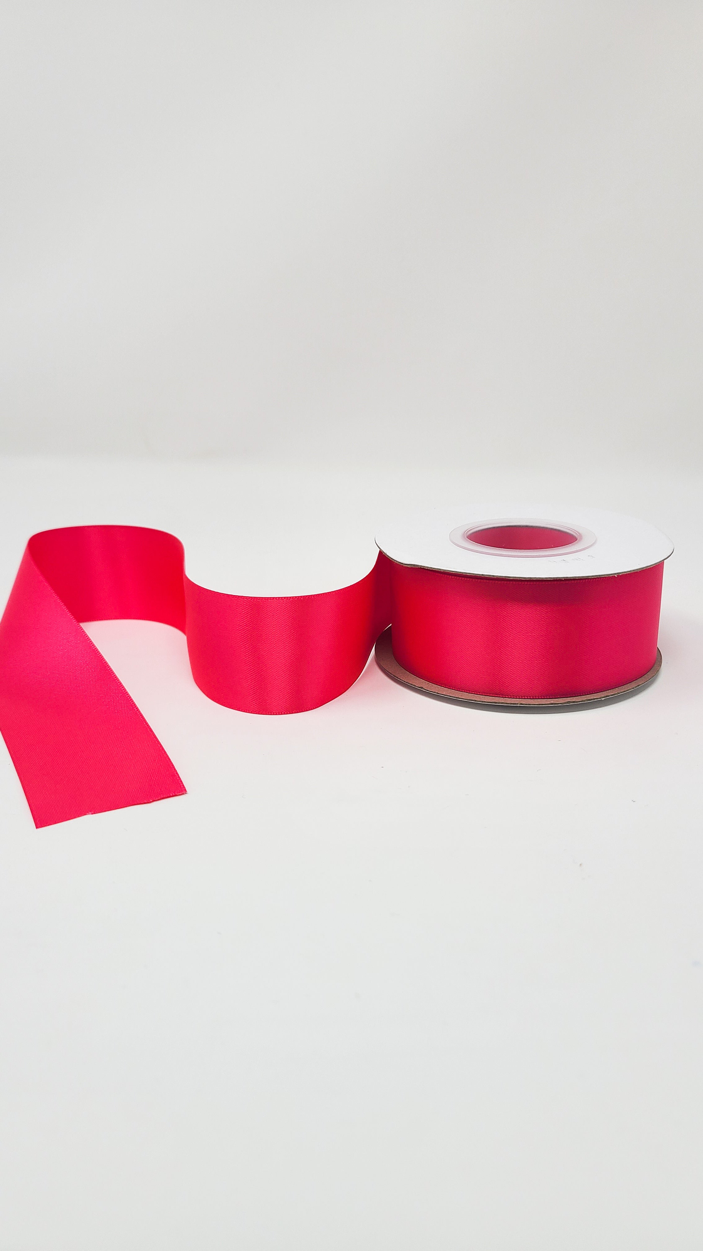 Shocking Pink 1.5 Inch Double Face Satin Ribbon 100 Yard Roll