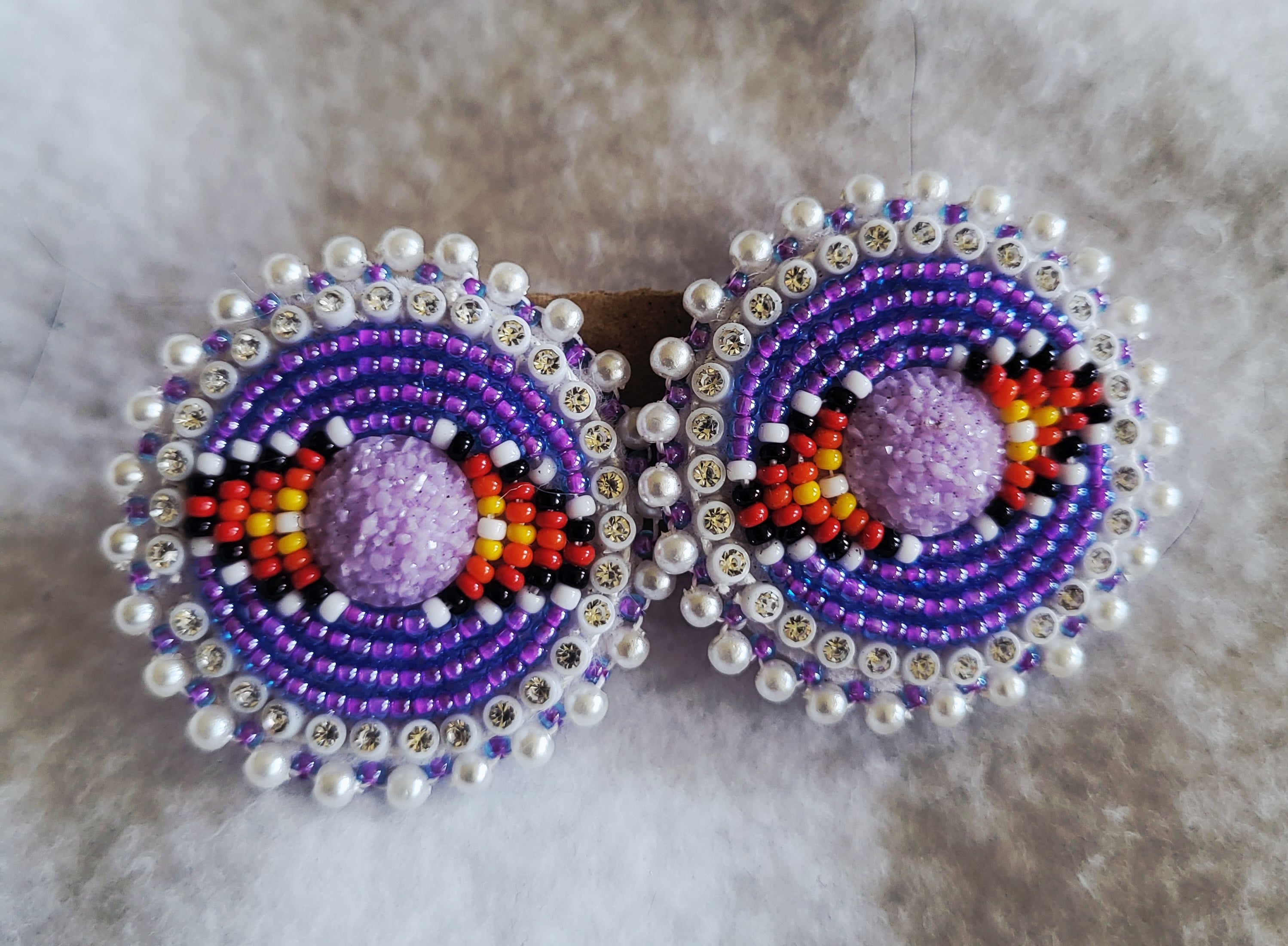 Danielle Redgun Purple Earrings