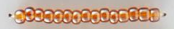Transparent Lustered Seed Beads Size 11/0 - Pumpkin