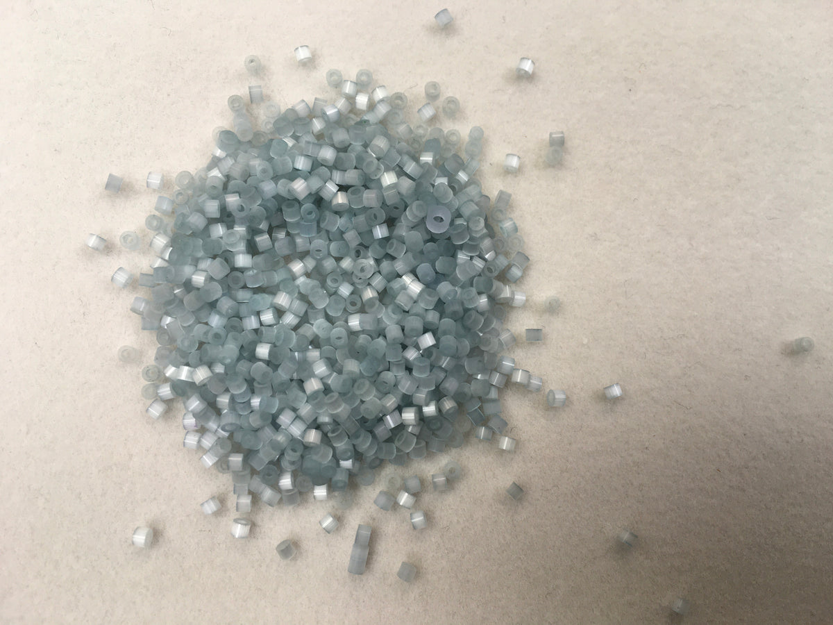 1.6mm Size 15/0 24g tube Cylindica Seed Beads Grey