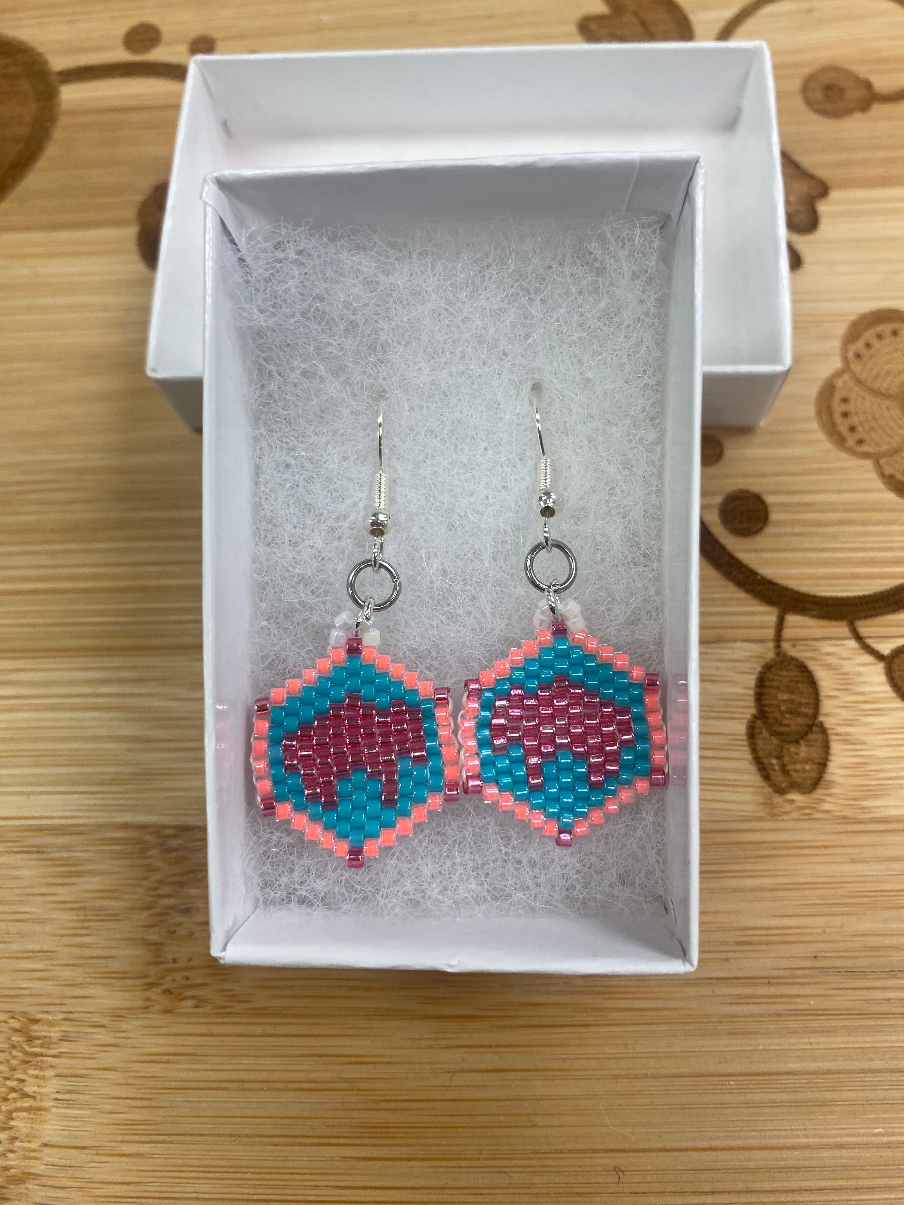 Kelly Vielle Beaded Buffalo Earrings