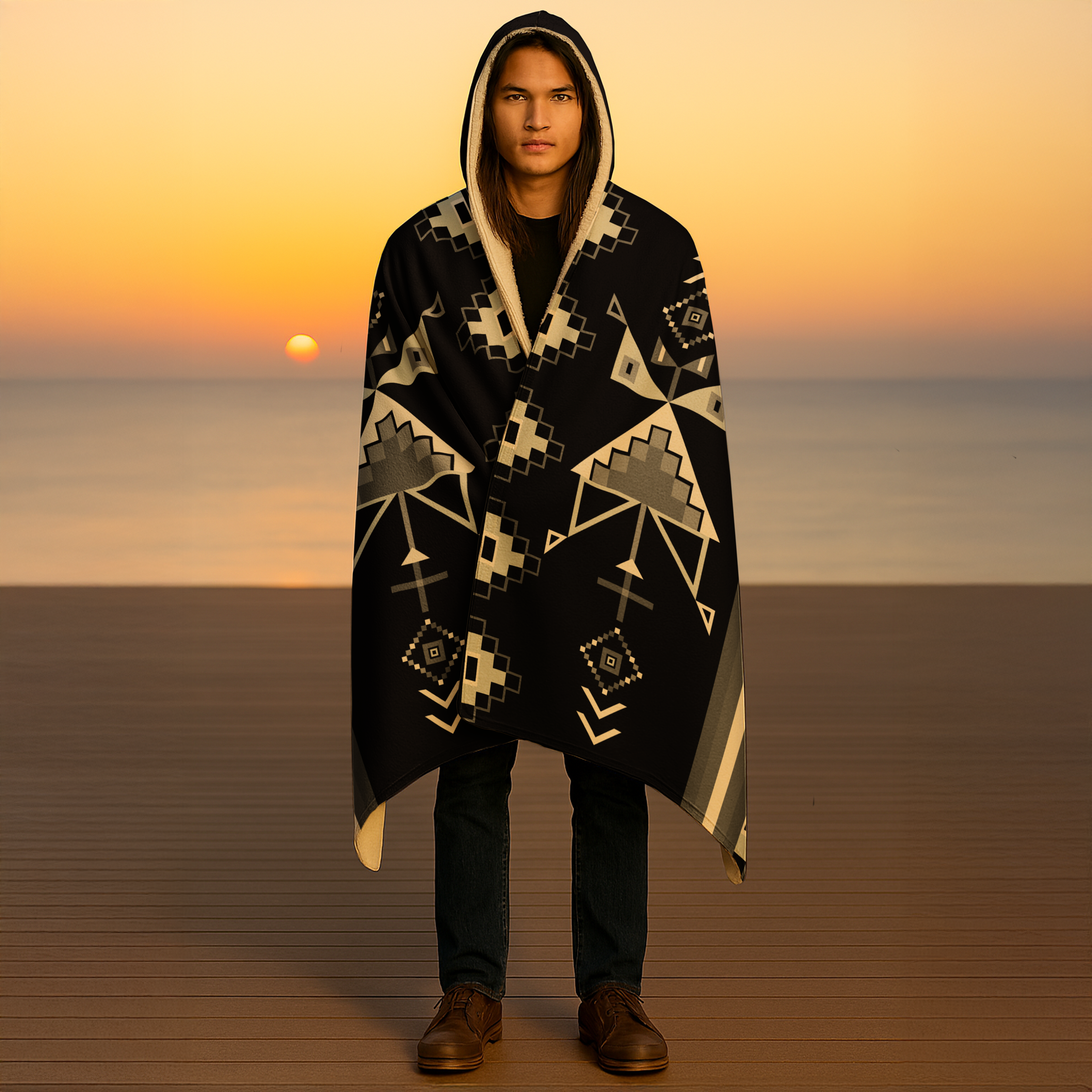 Owl Watcher Hooded Blanket