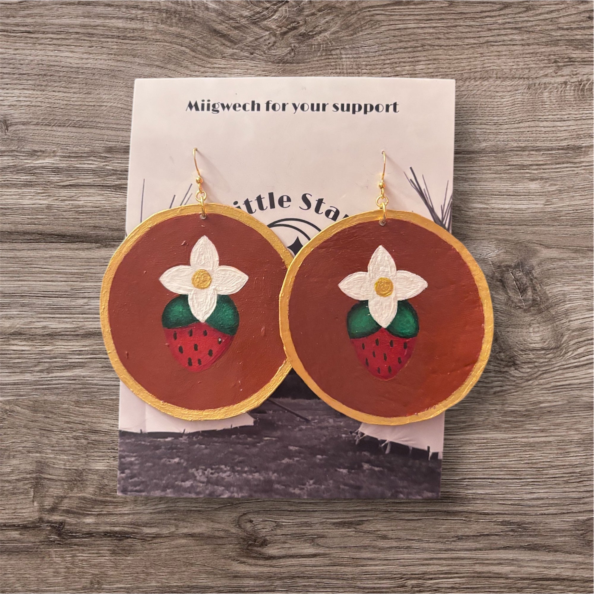 Dorienne Proulx Painted Hide - Strawberry