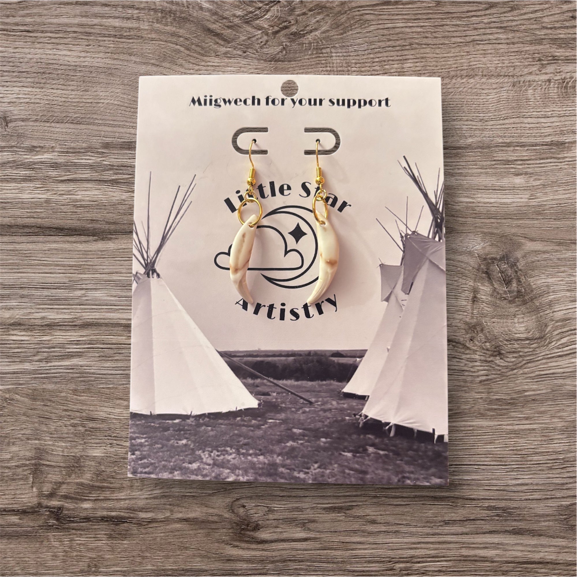 Dorienne Proulx Coyote Tooth Earrings