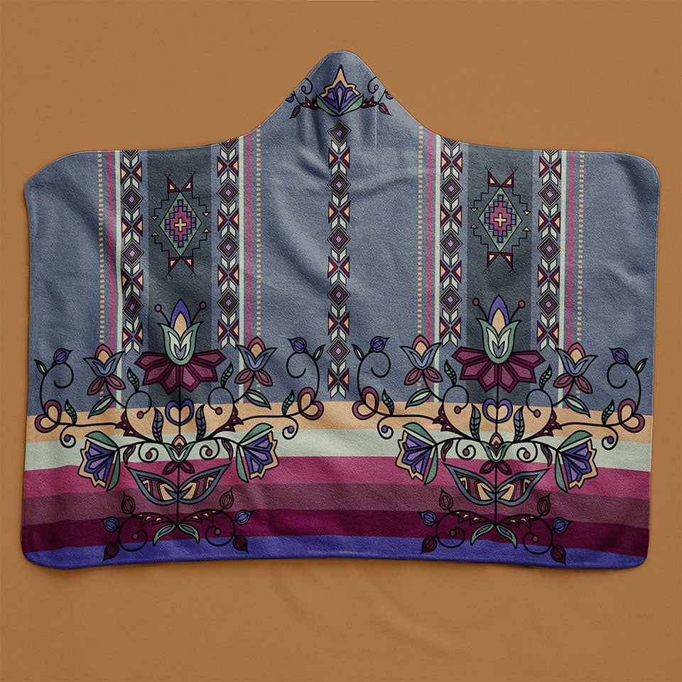 Moonlit Frost Hooded Blanket