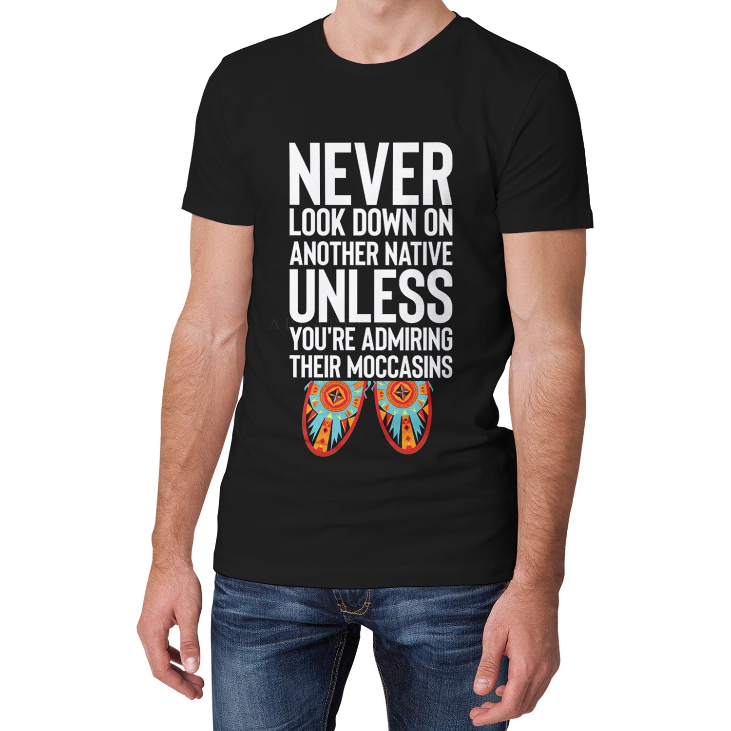 Never Look Down on Another Native Unisex T-shirt