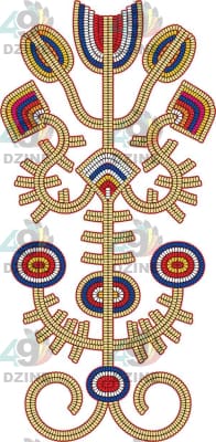 14 IN Blackfoot Style Beadwork Sleeve 4 Transfers 49 Dzine 