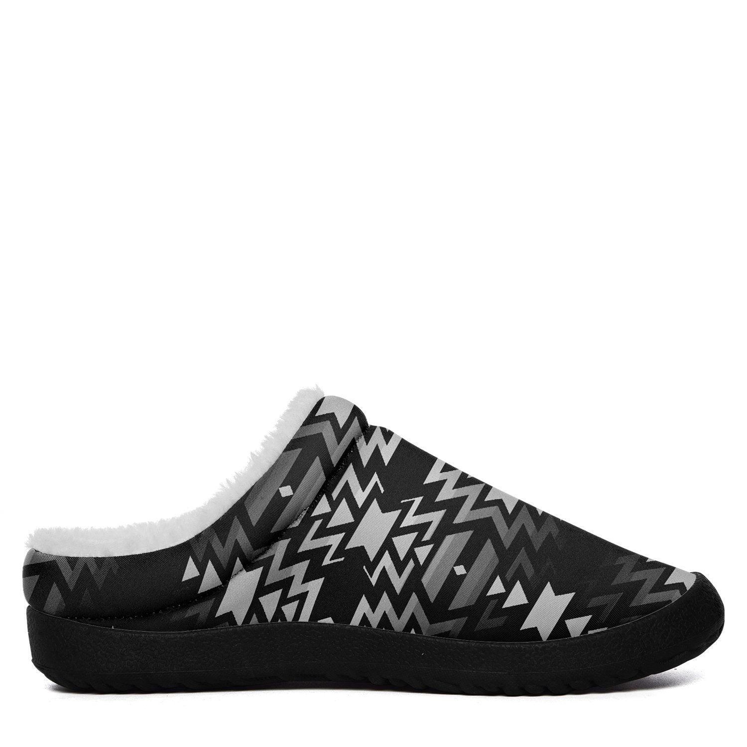 Black Fire and White Ikinnii Indoor Slipper 49 Dzine 