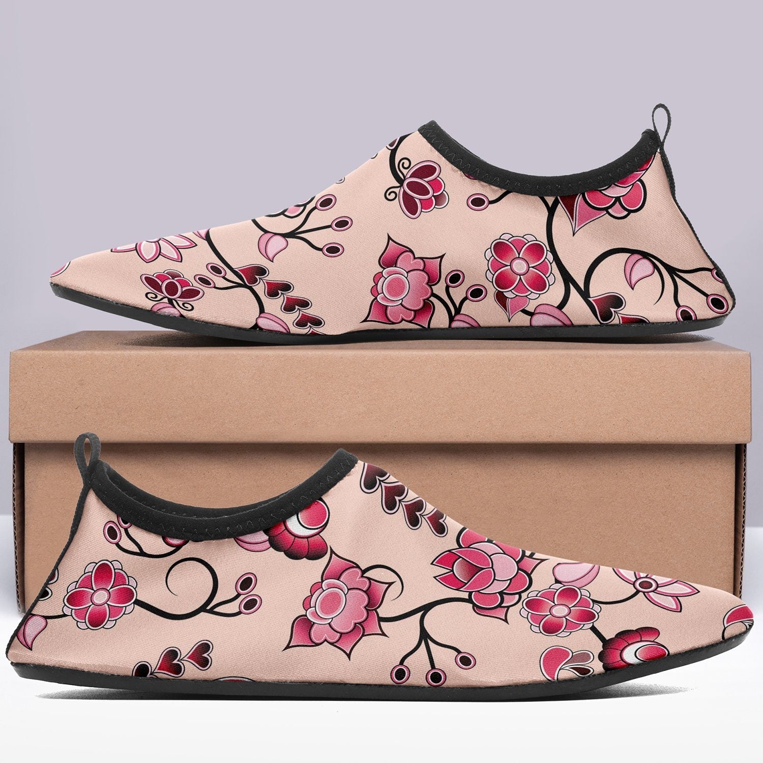 Floral Amour Sockamoccs Slip On Shoes Herman 