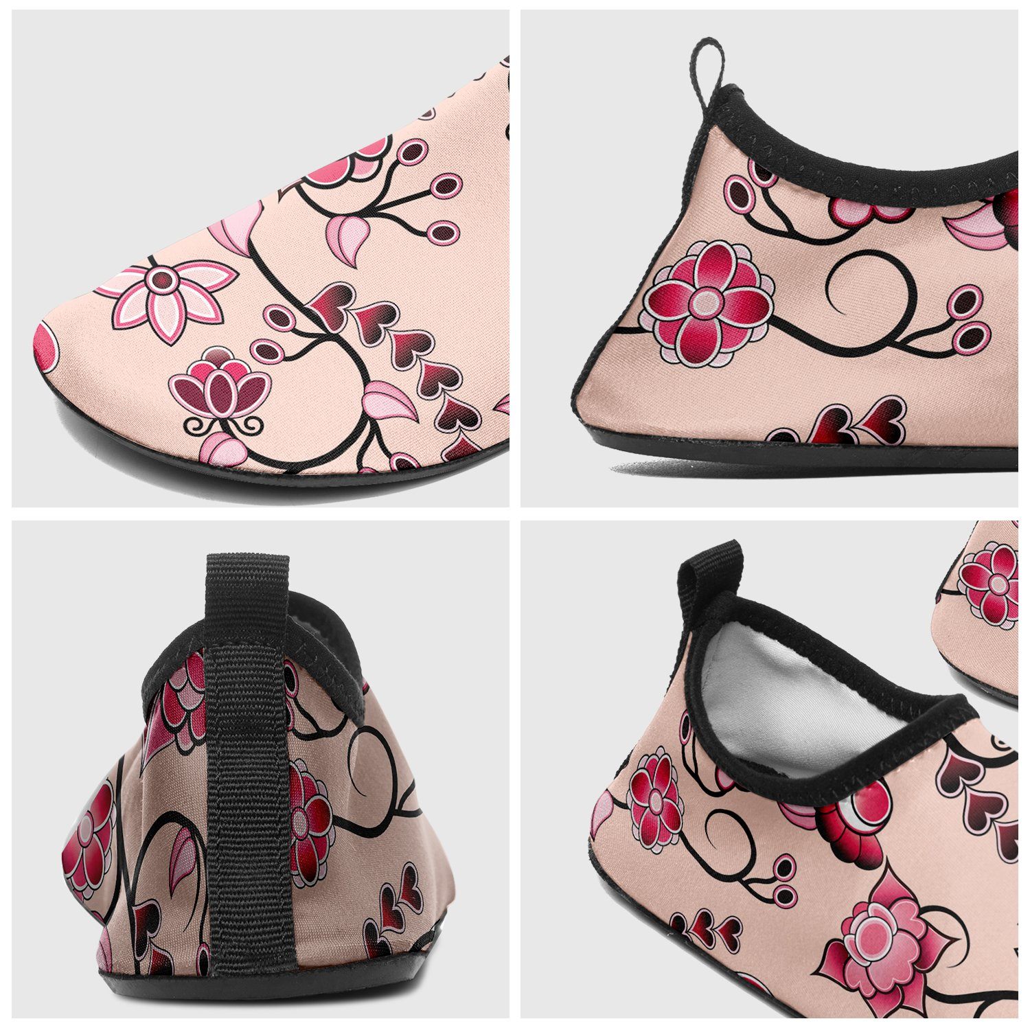 Floral Amour Sockamoccs Slip On Shoes Herman 