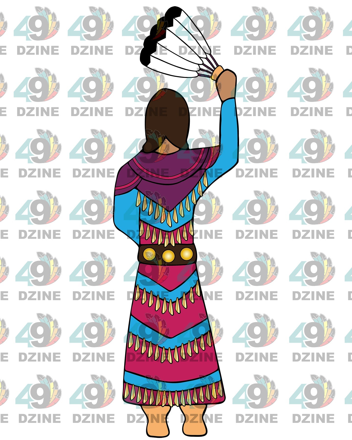 10-inch Jingle Dress Transfer