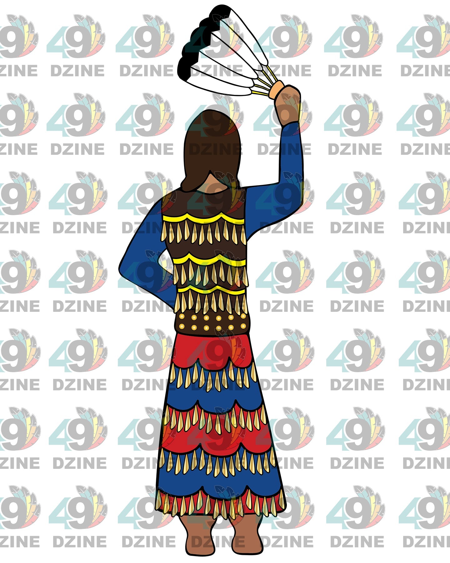 10-inch Jingle Dress Vest Transfer